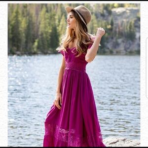 Joyfolie Anna Dress in Plum